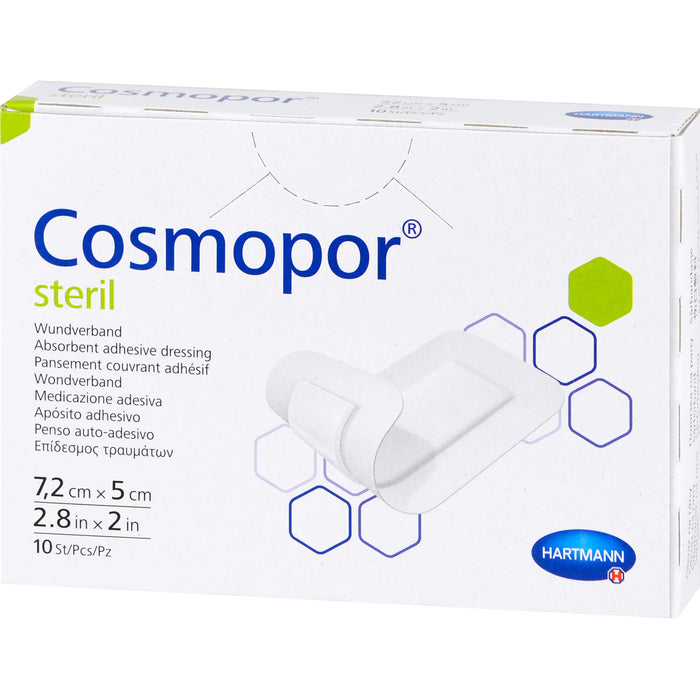 Cosmopor steril 7,2 cm x 5 cm Pflaster, 10 pc Pansement