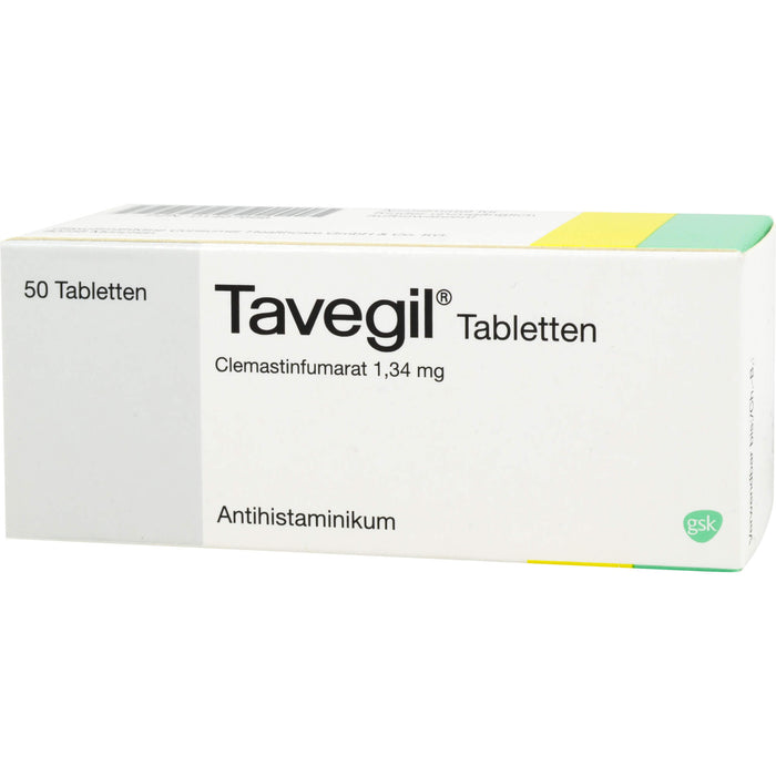 Tavegil Tabletten Antihistaminikum Reimport Kohlpharma, 50 pcs. Tablets