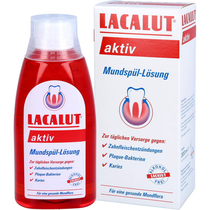 Lacalut aktiv Mundspüllösung, 300 ml Solution