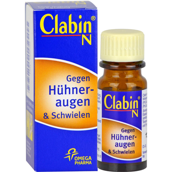 Clabin N gegen Hühneraugen & Schwielen Lösung, 8 g Solution