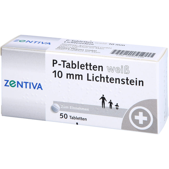 Lichtenstein P-Tabletten weiß 10 mm, 50 pc Tablettes