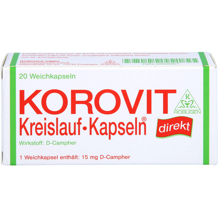 KOROVIT Kreislauf-Kapseln, 20 pcs. Capsules