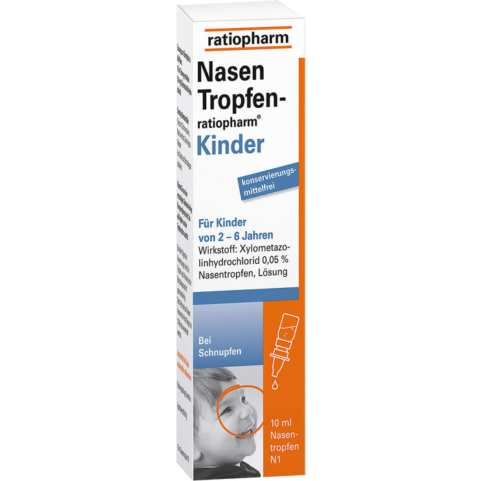 NasenTropfen-ratiopharm Kinder, 10 ml Lösung