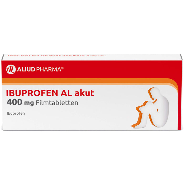 Ibuprofen AL akut 400 mg Filmtabletten, 10 pc Tablettes