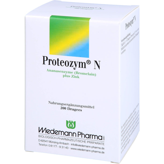 Proteozym N Dragees, 200 pc Tablettes