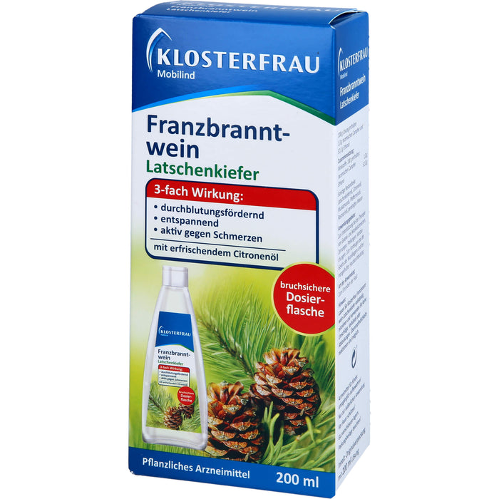 KLOSTERFRAU Mobilind Franzbranntwein Latschenkiefer, 200 ml Solution