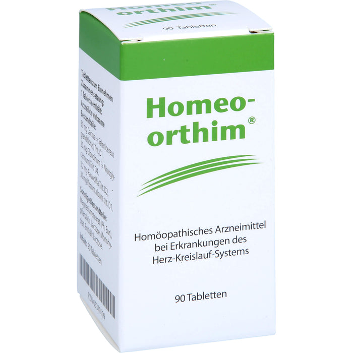 Homeo-orthim Tabletten bei Erkrankungen des Herz-Kreislauf-Systems, 90 St. Tabletten