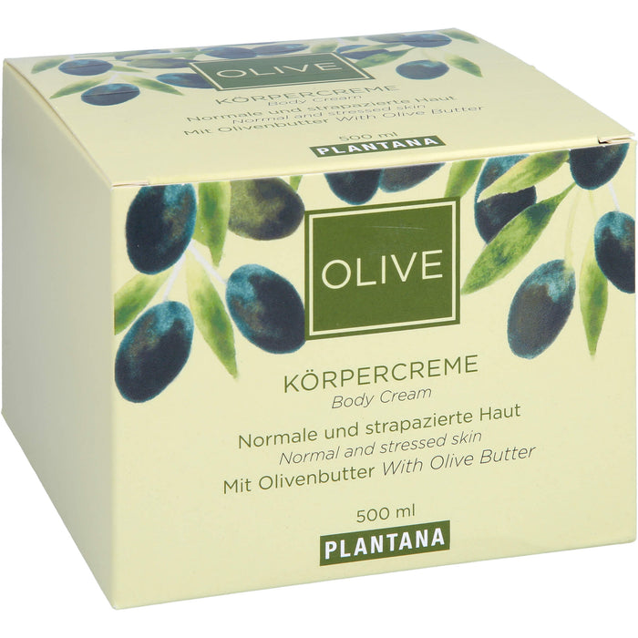 Plantana Olive-Butter Körper-Creme, 500 ml Creme