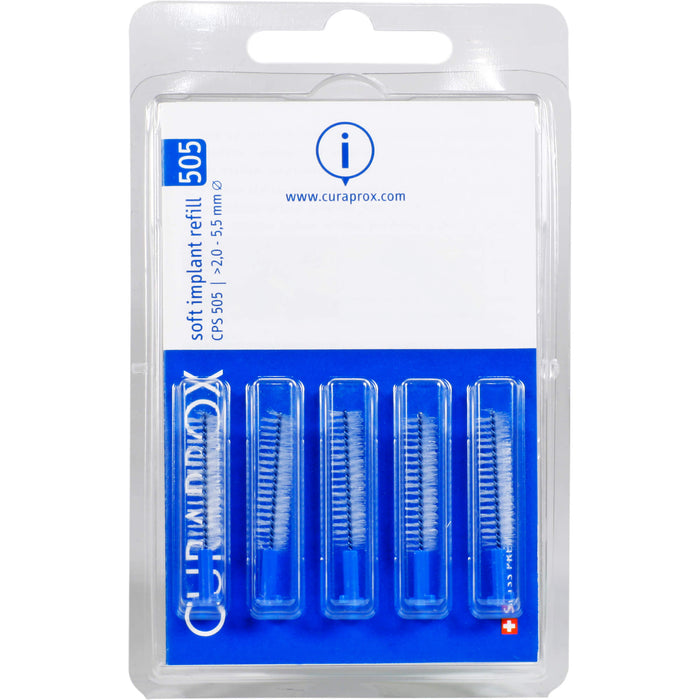 Curaprox soft implant 505 2 - 5,5 mm, 5 pcs. Interdental brushes