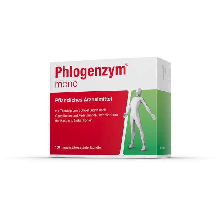 Phlogenzym mono Tabletten zur Therapie von akuten Schwellungszuständen nach Operationen und Verletzungen, 100 St. Tabletten