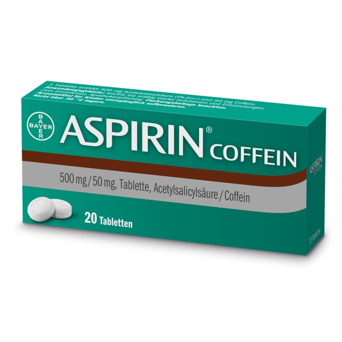 ASPIRIN Coffein Tabletten, 20 St. Tabletten