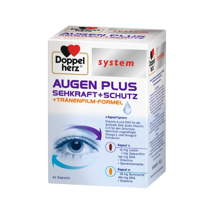 Doppelherz system Augen Plus Sehkraft + Schutz, 60 pcs. Capsules