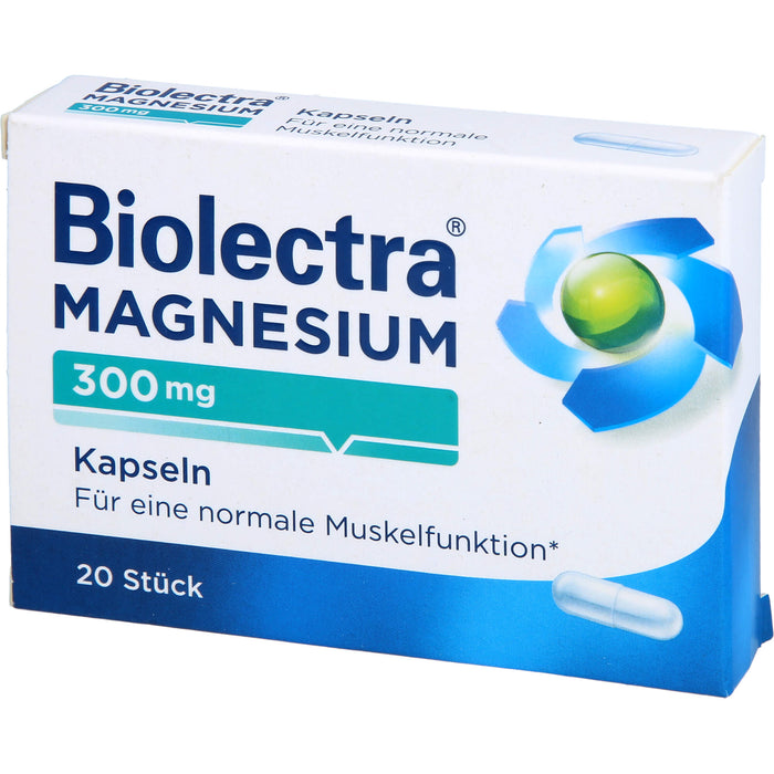 Biolectra Magnesium 300 mg Kapseln, 20 pc Capsules