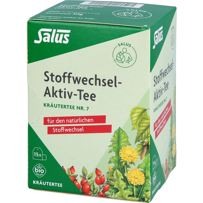 Salus Stoffwechsel-Aktiv Tee Kräutertee Nr. 7, 15 pc Sac filtrant
