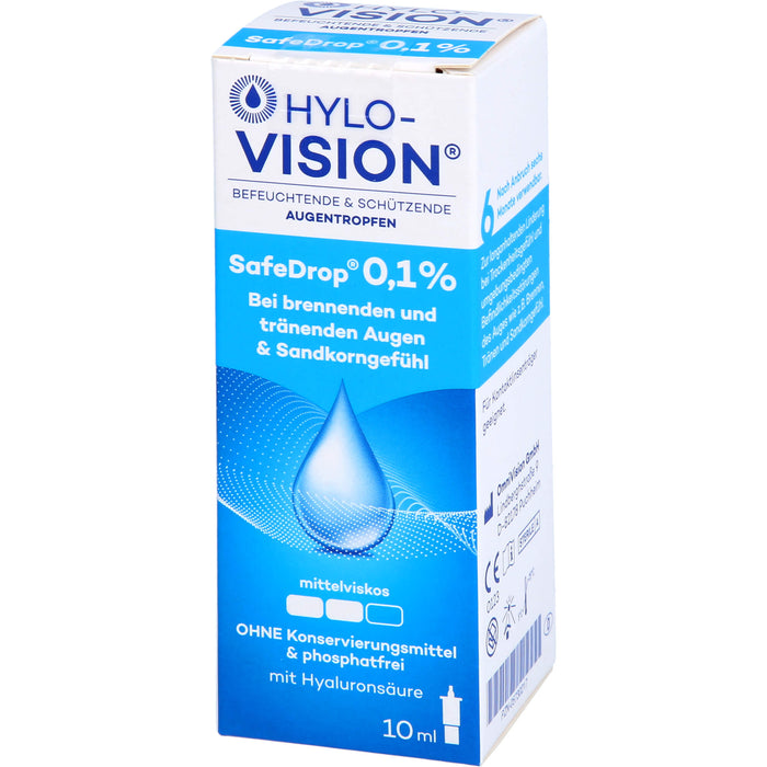 Hylo-Vision SafeDrop 0,1 % Lösung Fläschchen, 10 ml Lösung