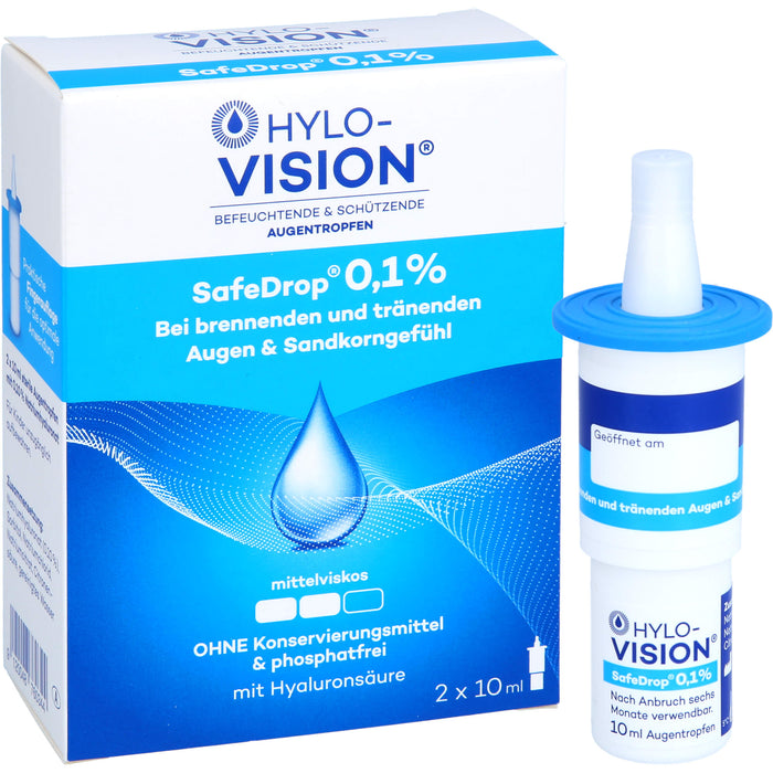 Hylo-Vision SafeDrop 0,1 % Lösung Fläschchen, 20 ml Solution