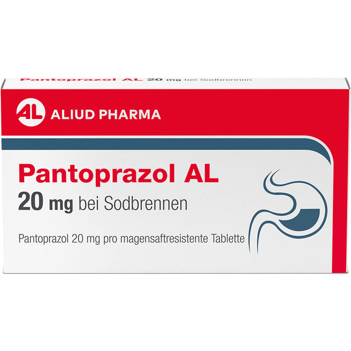 Pantoprazol AL 20 mg Tabletten bei Sodbrennen, 14 pcs. Tablets