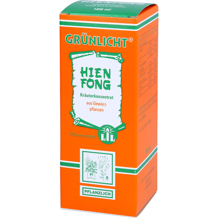 GRÜNLICHT Hienfong Kräuterkonzentrat Tropfen, 100 ml Solution