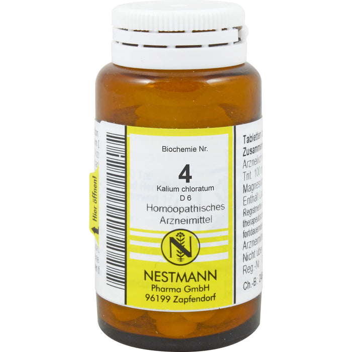 NESTMANN Biochemie Nr.4 Kalium chloratum D 6 Tabletten, 100 pcs. Tablets