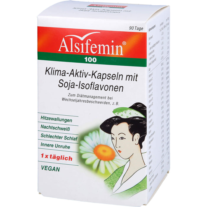 Alsifemin 100 Klima-Aktiv-Kapseln mit Soja-Isoflavonen, 90 pc Capsules