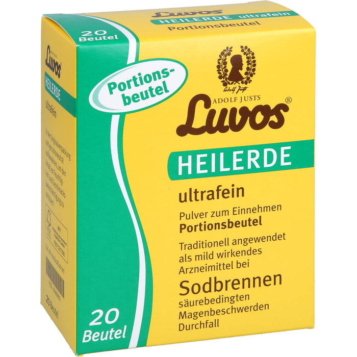 Luvos Heilerde ultrafein Pulver bei Sodbrennen, 20 g Sachets