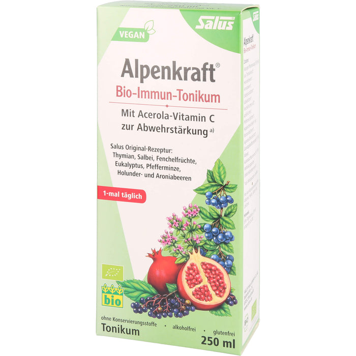 Salus Alpenkraft Bio-Immun-Tonikum zur Abwehrstärkung, 250 ml Solution