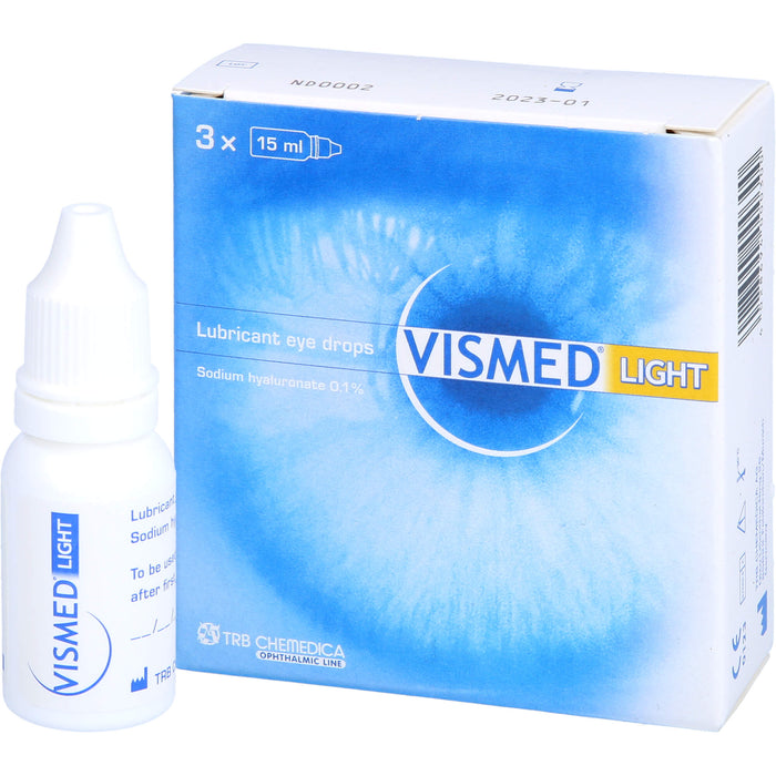 VISMED light benetzende Augentropfen, 45 ml Lösung