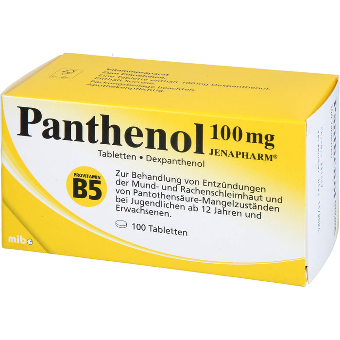 Panthenol 100 mg JENAPHARM Tabletten, 100 pcs. Tablets