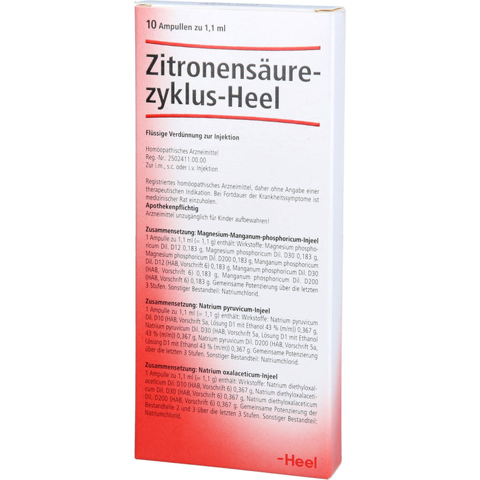 Zitronensäurezyklus Heel Ampullen, 10 pc Ampoules