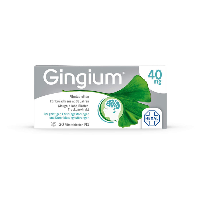 Gingium 40 mg Filmtabletten, 30 St. Tabletten