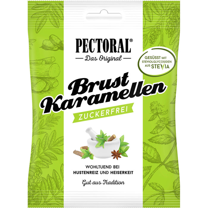 Original PECTORAL Brust Karamellen klassisch zuckerfrei, 60 g Bonbons