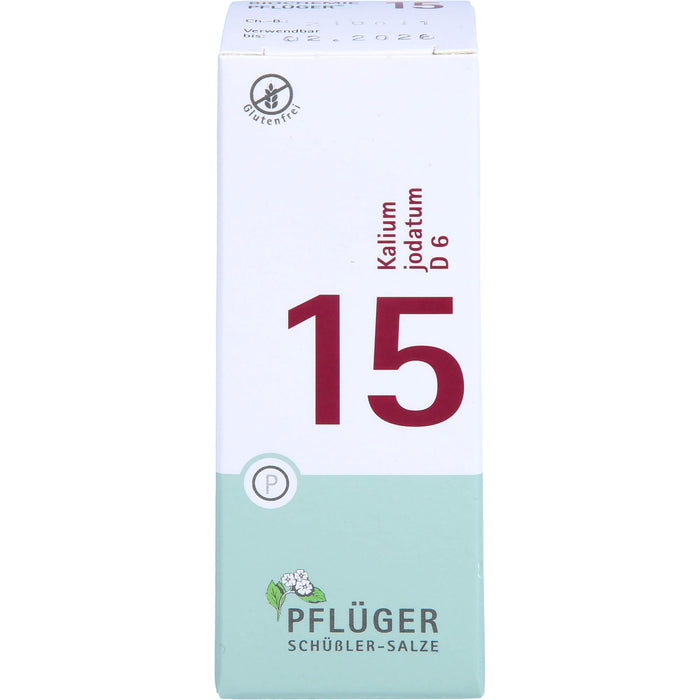 PFLÜGER Biochemie 15 Kalium jodatum D 6 Tabletten, 100 pcs. Tablets