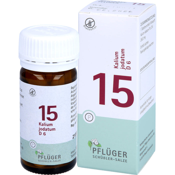 PFLÜGER Biochemie 15 Kalium jodatum D 6 Tabletten, 100 pc Tablettes