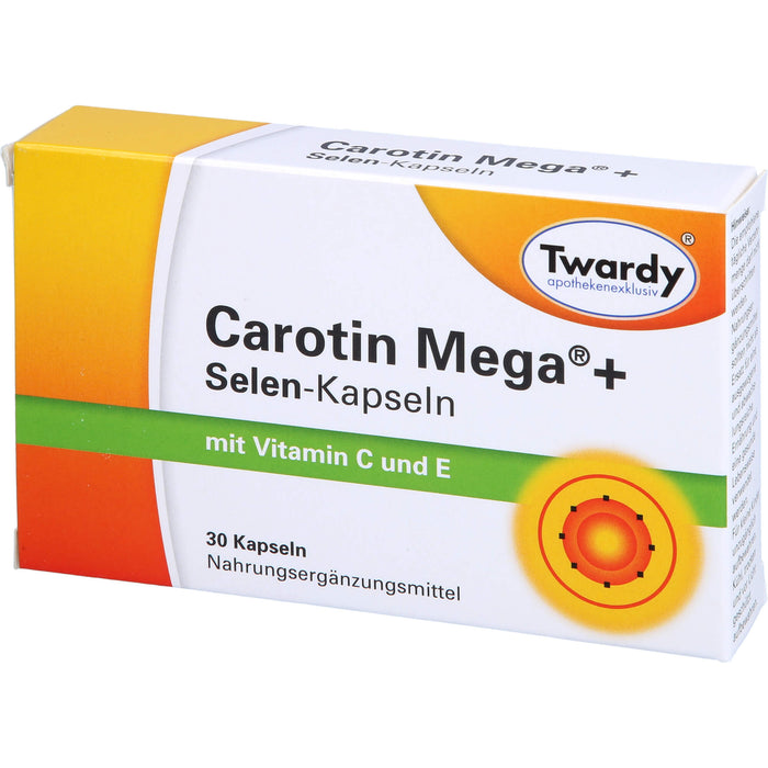 Twardy Carotin Mega + Selen-Kapseln, 30 pc Capsules