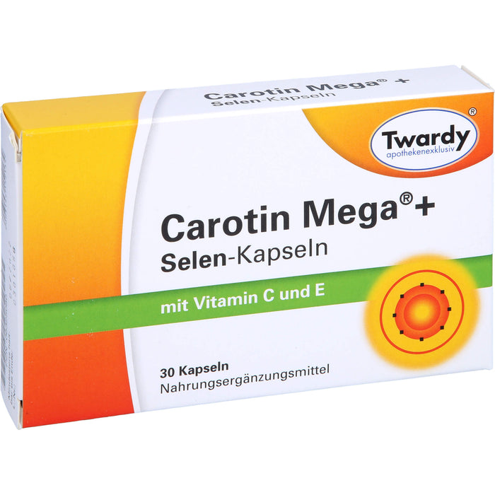 Twardy Carotin Mega + Selen-Kapseln, 30 pc Capsules