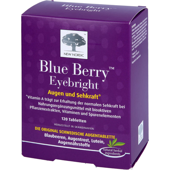 Blue Berry Eyebright Augen und Sehkraft Tabletten, 120 St. Tabletten