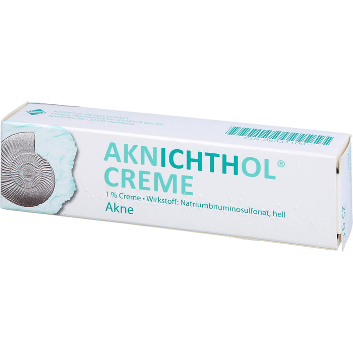 Aknichthol Creme 1% bei Akne, hautgetönt, 25 g Cream