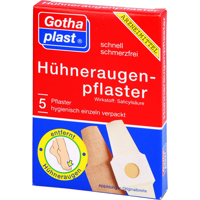 GOTHAPLAST CORNMED HUEHNERAUGENPFLASTER, 5 St. Pflaster