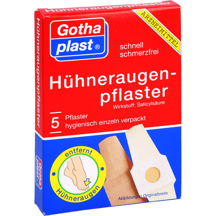 GothaPlast Hühneraugenpflaster 2 cm x 6 cm, 5 pc Pansement