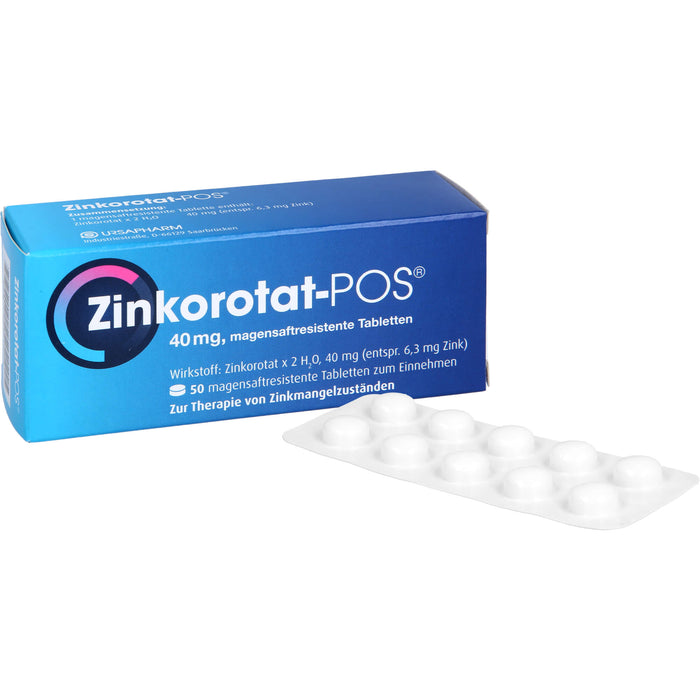 Zinkorotat - POS 40 mg Tabletten, 50 pcs. Tablets