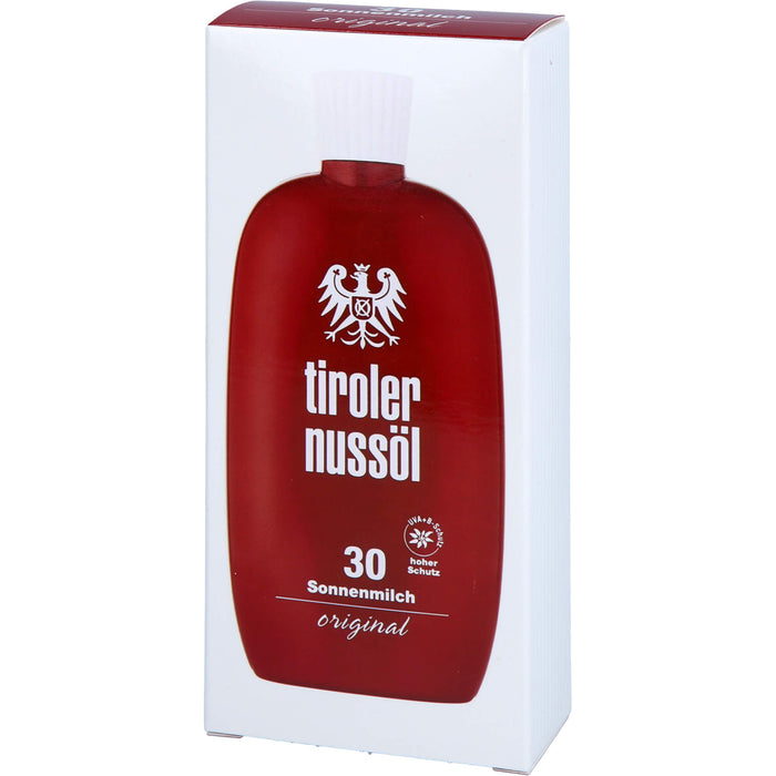 Tiroler Nussöl Original Sonnenmilch wasserfest LSF 30, 150 ml Creme