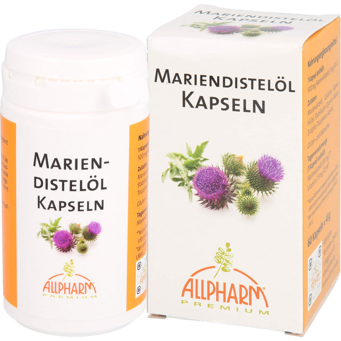 ALLPHARM Mariendistelöl 500 mg Kapseln, 60 pc Capsules