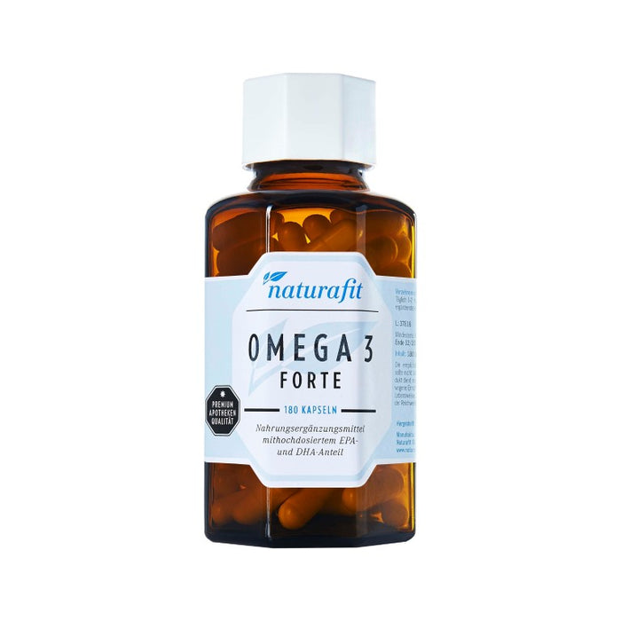 naturafit Omega 3 Forte Kapseln, 180 pc Capsules