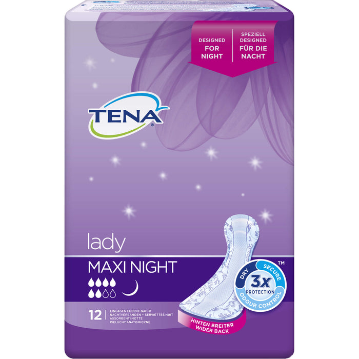 Tena Lady Maxi Night, 12 pcs. Insoles