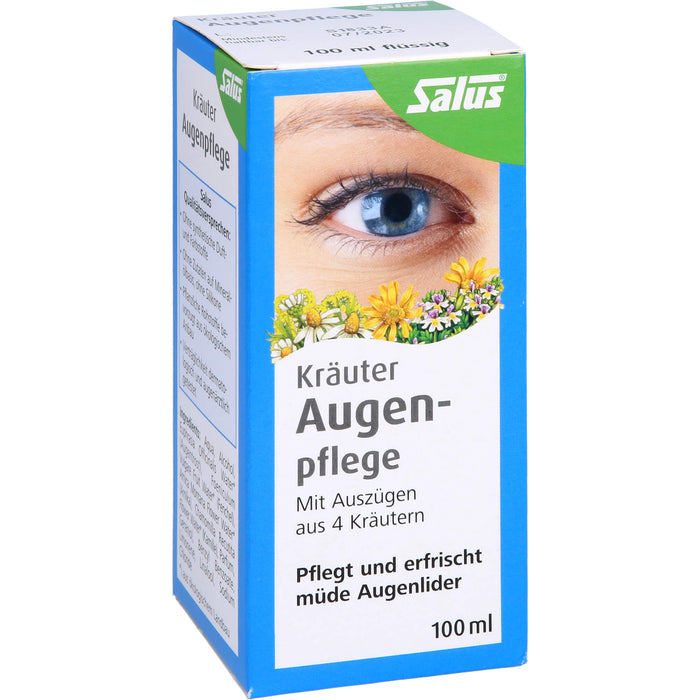 Salus Augenpflege mit 4 Kräuterauszügen pflegt und erfrischt müde Augenlider, 100 ml Solution