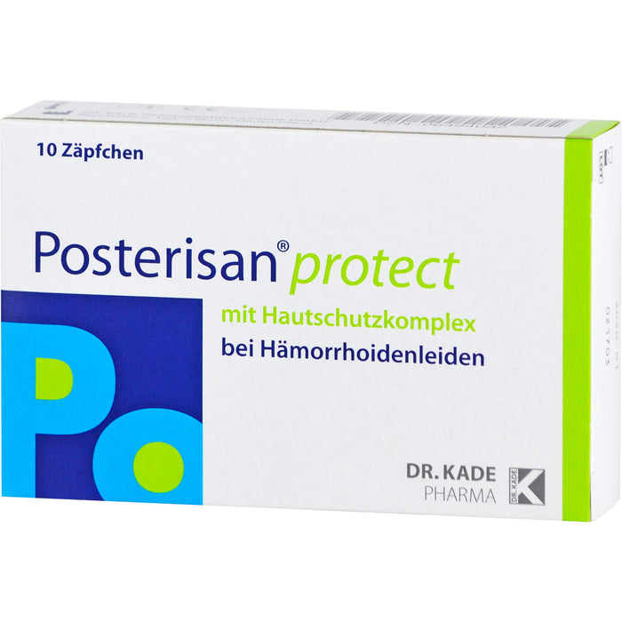 Posterisan protect bei Hämorrhoidenleiden Zäpfchen, 10 pc Suppositoires