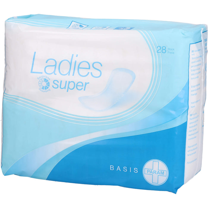 PARAM LADIES Vorlagen Basis Super bei leichter bis mittlerer Inkontinenz, 28 pcs. Templates