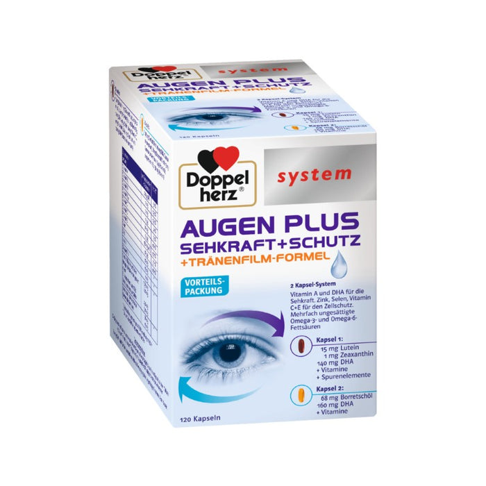 Doppelherz system AUGEN PLUS SEHKRAFT + SCHUTZ, 120 pc Capsules