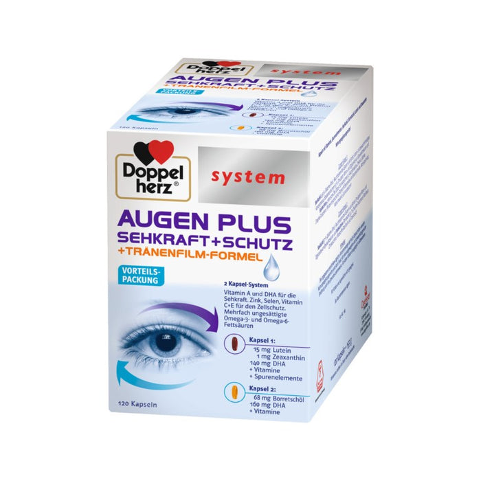 Doppelherz system AUGEN PLUS SEHKRAFT + SCHUTZ, 120 pcs. Capsules