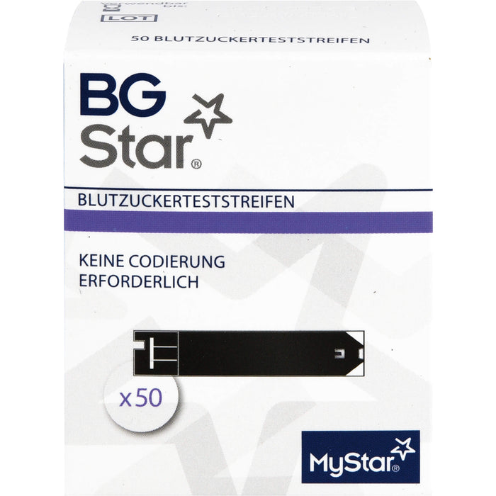 BG Star Teststreifen, 50 pc Bandelettes réactives